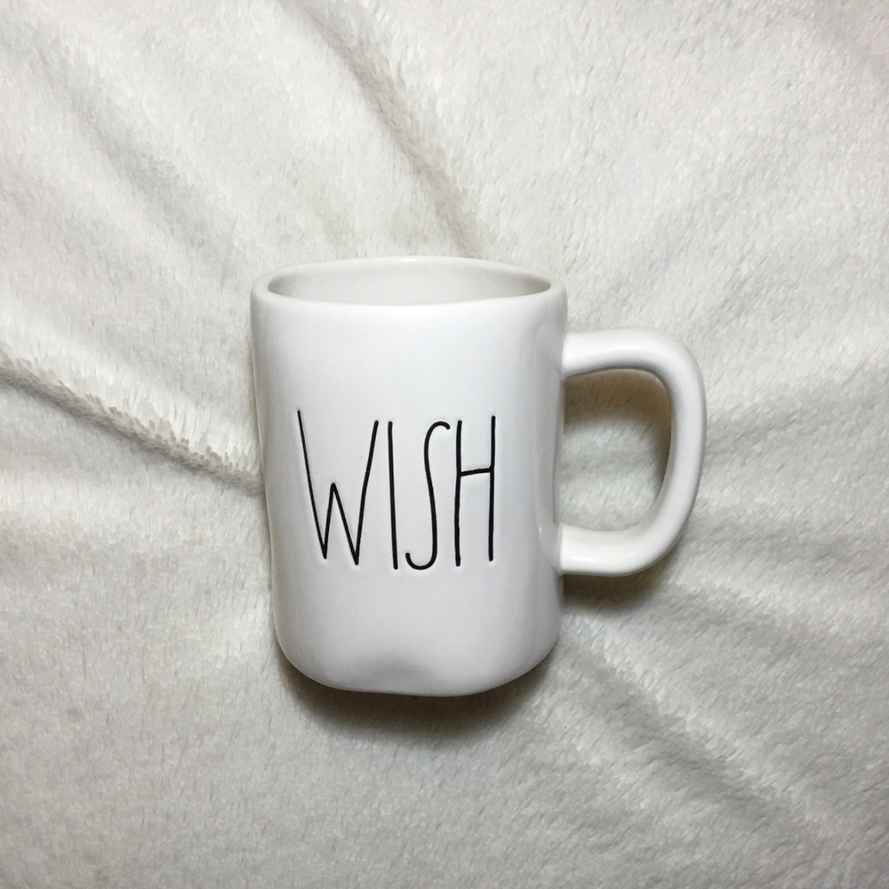 Rae Dunn LL WISH Ceramic Mug NWT New
